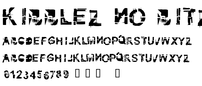 kibblez no bitz font